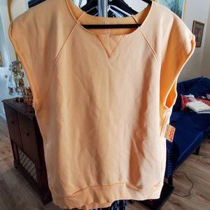 NWT FREE PEOPLE MOVEMENT PEACHY MUSCLE SWEATSHIRT SZ. SMALL OVERSIZED